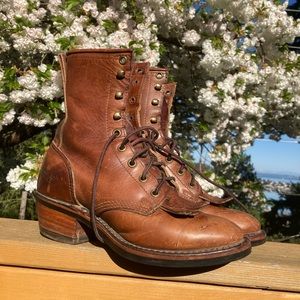 Santa Fe Boot Co women’s kiltie roper packer boot